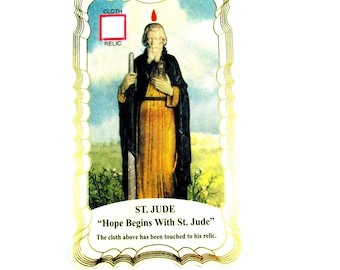 Saint Jude Relic Prayer Card
