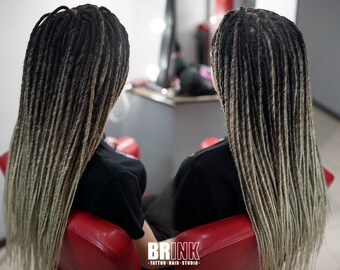 Free Shipping! Choice of colors! Long Double Ended Synthetic Dreads, Full Set, Smooth Dreadlocks, Single Ended Dreadlocks