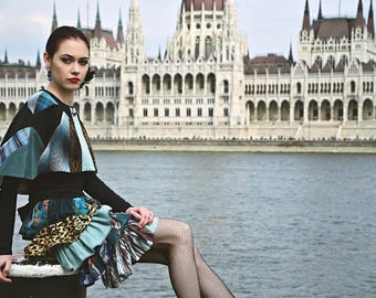 Patchwork rok - unique designer clothing