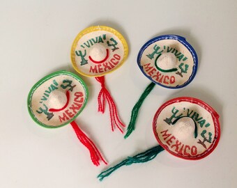 25 Pcs Miniature Mexican Sombrero Mini Mexican Hat Super Cute Party Favor Mexican Themed Party 2.5"