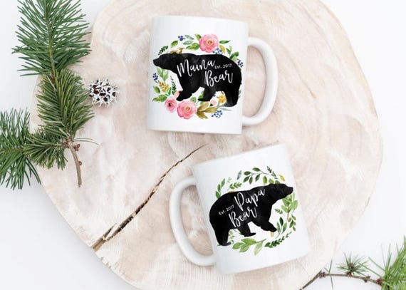 Papa Bear Mama Bear Mugs