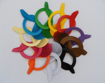 Quilling Paper 3mm . Bulk Pack, 11 bundles, 1100 strips.
