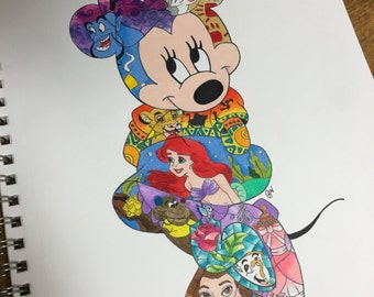 Disney Collage Illustration