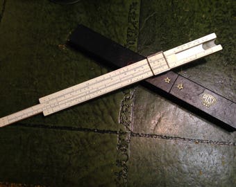 Sun Hemmi Bamboo Slide Rule The Frederick Post Co. No 1447 Made in Japan