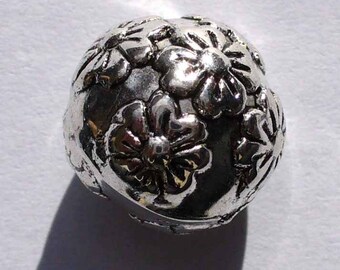 5 Perle round CCB flower 13mm - CCBR25