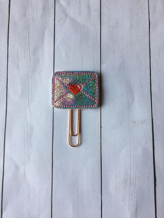 Love Letter planner Clip/Planner Clip/Bookmark. Letter Planner Clip. Love Planner Clip. Valentine Planner Clip. Glitter Planner Clip