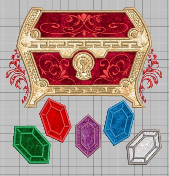 Zelda machine jessecmault applique design fancy embellished