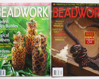 Beadwork Magazine, Vintage Beadwork Mag, Needlecraft Magazines, Beading Projects, Beading Ideas, Beading Instructions, Vintage Beadwork