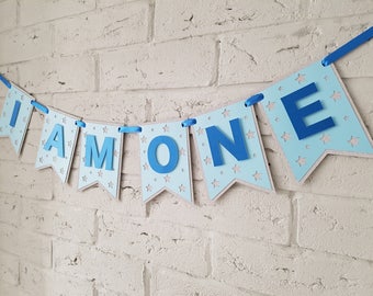 1st birthday photo props boy. I am one banner. Boys first birthday photo prop boy. First birthday banner. First birthday boy.