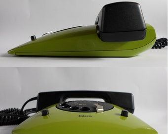 Mid Century Vintage Iskra Eta Green Telephone Yugoslavia MOMA