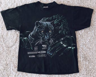 90's Black Jaguar Habitat Tee
