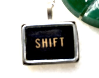 Shift typewriter key pendant