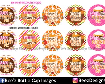 Sweeter than pie- INSTANT DOWNLOAD- 1 inch Bottlecap Images