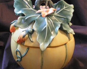 Vintage Fitz and Floyd Two Piece Squash Dish