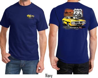 T-shirt Graphique Route 66 – Mannys Chop House Pontiac IL – Taille L