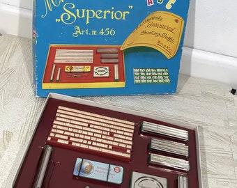 Vintage Multiprints Superior Art No. 456 Rubber Stamp Kit