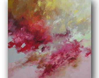 Abstract Painting Original Art Modern Expressionism Wall Art Canvas Art xl Painting Wall Decor Acrylic Painting on Canvas by L Monfort