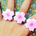 Sakura ring Sakura jewelry Cherry blossom ring Pastel pink jewelry Anime ring Flower ring Japan style jewelry Kawaii jewelry Cute ring