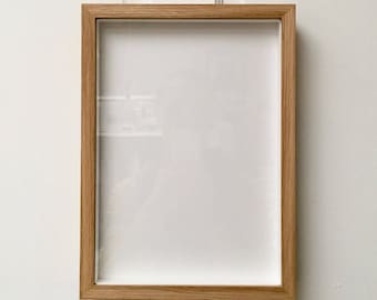 A4 Solid Oak/Ash Picture Frame - Thin Wood - Non-Breaking Gallery Acrylic