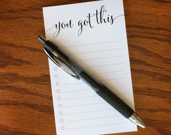 Short To Do List Pad, Things To Do Note pad, List Notepad, Task list pad, To Do List Notepad