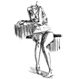 ink figure drawing