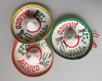 MH012 Single Mini Mexican Sombrero Hat 3"