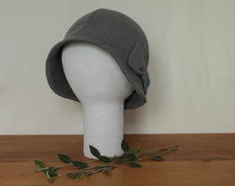 CUSTOM Brimmed Cloche Hat with Bow