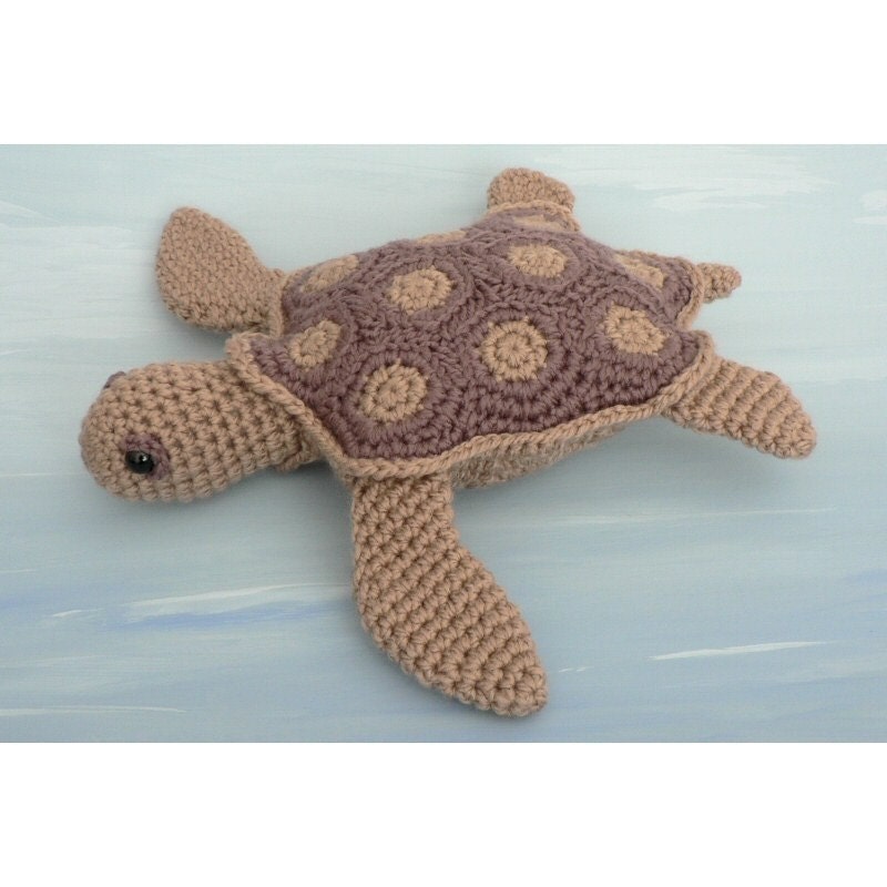 PDF AquaAmi Sea Turtle amigurumi CROCHET PATTERN