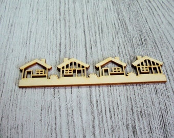 Little house 1081 a cut out of wood for your creation