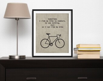 Bicycle Typography Wall Art , Inspirational Wall Art , Bicycle Art , Printable Art , Bicycle Printable , Bike Prints , Travel Print
