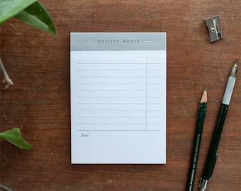 To Do List Notepad with Notes | Modern Vintage Inspired Stationery