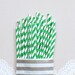 Green Striped Straws, Starbucks Party, Tropical Pineapple Party, Jungle Baby Shower, Crocodile First Birthday, Emerald Wedding, Tractor Idea