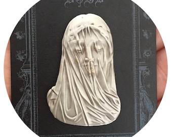 Veiled Virgin 3D Enamel Pin