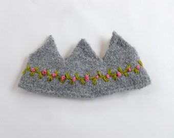 Felted Wool Crown Birthday Dress Up Waldorf