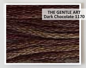 DARK CHOCOLATE 1170 Gentle Art GAST hand-dyed embroidery floss cross stitch thread at thecottageneedle.com