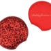 Chunky Glitter Mouse Ears, Pair of Mouse Ears, Padded Mouse Ears, 3" DIY Mouse Ears headband - Choose Your Color