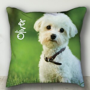 Custom PERSONALIZED Pet Pillow, Personalized Dog or Cat Photo Throw Pillow, Beautiful Memorial Keepsake Gift Idea for Pet Lovers