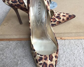 Guess Leopard Print Stiletto Pumps 1990