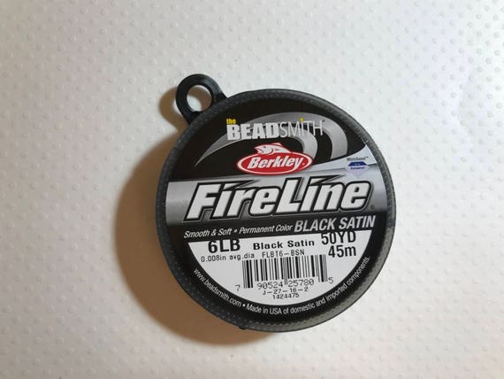 Download FireLine Braided Beading Thread Black Satin 6LB Test 50 YD