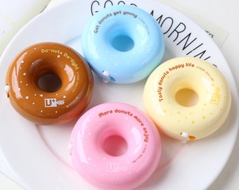 Creative Kawaii Donut Correction Tape Cute Plastic Corrector Tape Novelty Item Stationery Student