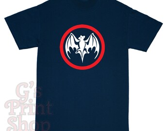 Bacardi Bat T Shirt - RUM - Rap - Red & White
