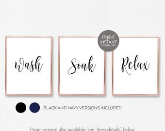 Bathroom prints | Etsy