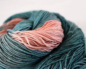 Secret Garden - House Wren - 85/15 superwash merino/ nylon tweed sock yarn