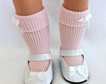 Pink Socks for 15-18 Inch Dolls - Pink Doll Socks - Socks for Dolls - Doll Party Favor - Gifts for Girls - Girls Toys - Doll Clothing