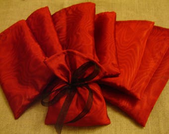 14 POCKETS RED TAFFETA