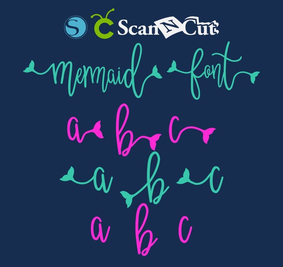 Download Mermaid Tail SVG Font Mermaid Monogram Letters SVG Mermaid