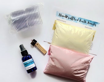 Bath Bomb with Essential Oil DIY Kit - Girls Night Activity - Slumber Party - Bridal Party - Kids Birthday Party DIY Project - Gift for Teen