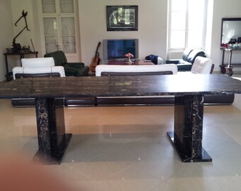 Table 10 people in portoro marble (rare)