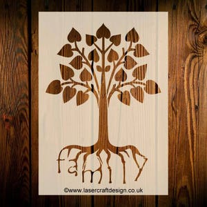 Family tree stencil | Etsy