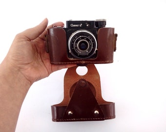 Soviet SMENA 2 Camera / Vintage USSR Camera / Retro Photo Camera With Leather Case / Old Russian 35mm Film Camera / Collectible Camera